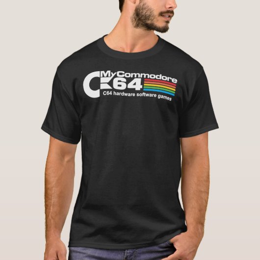 Commodore 64ロゴ必須 tシャツ (正面)