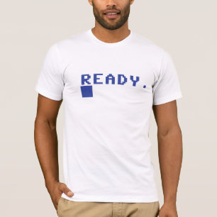 Commodore 64 オタク系のTシャツ-プロンプト準備完了 Tシャツ