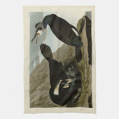 Common Cormorant - Audubon's Birds of America キッチンタオル (縦)