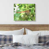 Common Darter Dragonfly Canvas Print キャンバスプリント (インサイチュ (寝室))