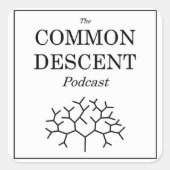 Common Descent Podcastステッカースクエア スクエアシール (正面)