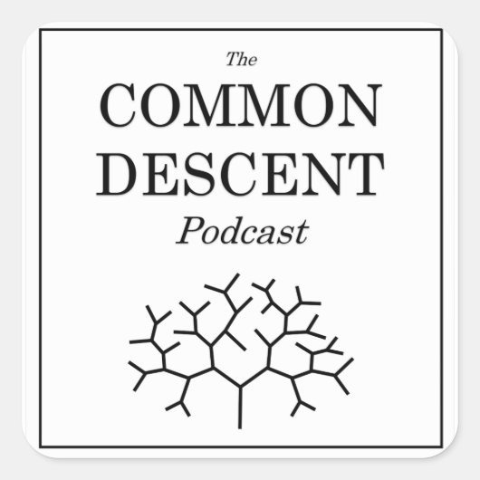 Common Descent Podcastステッカースクエア スクエアシール (正面)