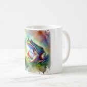 Common frog 131024AREF112 - Watercolor コーヒーマグカップ (正面右)