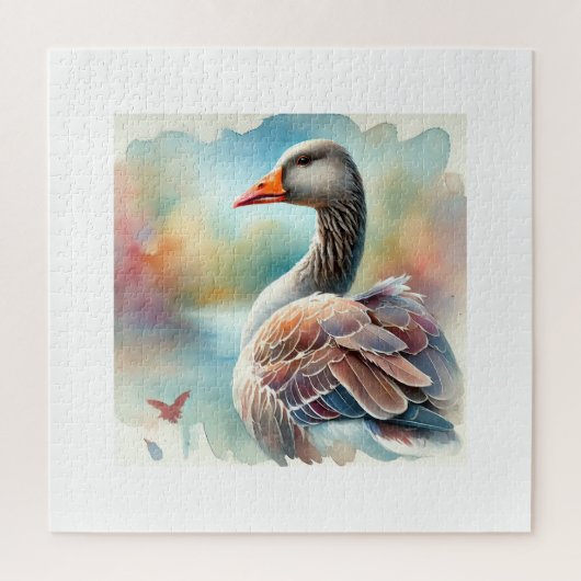 Common Goose 030924AREF118 - Watercolor ジグソーパズル (縦)