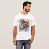 Common hawk 040924AREF122 - Watercolor Tシャツ (正面フル)