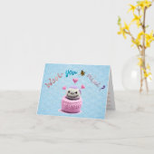 Common Joe Wooly Valentine's Dayカード カード (黄色い花)