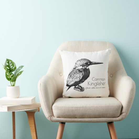 Common kingfisher クッション (椅子)