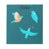 Common Kingfishers ノートパッド (正面)