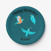 Common Kingfishers ペーパープレート (正面)