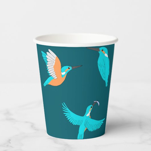 Common Kingfishers 紙コップ (裏面)
