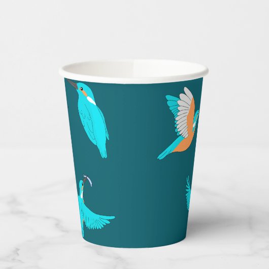 Common Kingfishers 紙コップ (左)