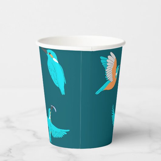 Common Kingfishers 紙コップ (右)