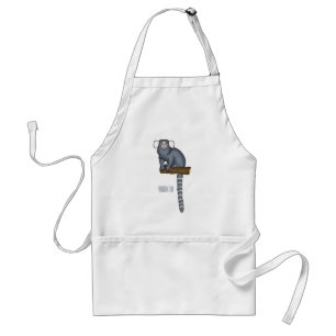 Common marmoset cartoonイラストレーション スタンダードエプロン