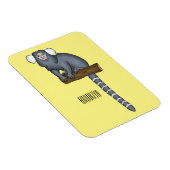 Common marmoset cartoonイラストレーション マグネット (右側)