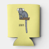 Common marmoset cartoonイラストレーション 缶クーラー (裏面)