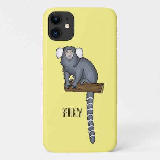 Common marmoset cartoonイラストレーション Case-Mate iPhoneケース (裏面)