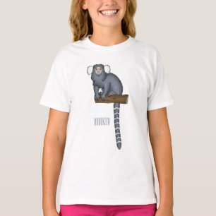 Common marmoset cartoonイラストレーション tシャツ