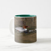 Common Mergansers Mug ツートーンマグカップ (正面左)