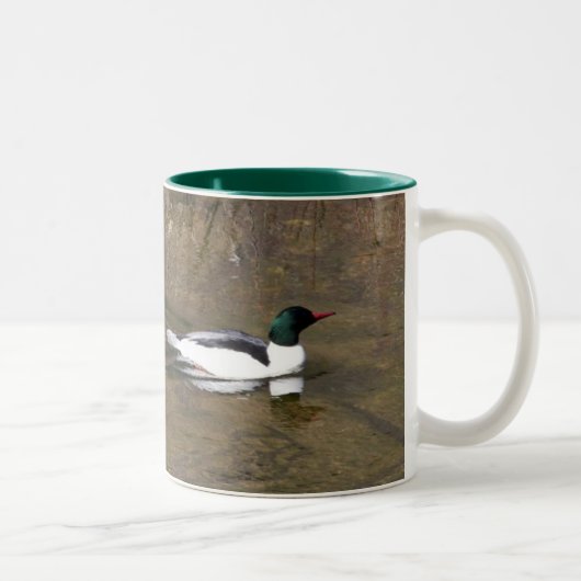 Common Mergansers Mug ツートーンマグカップ (右)