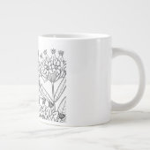 Common Milkweed - Asclepias syriaca - Native Plant ジャンボコーヒーマグカップ (右)