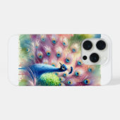 Common Peacock 270624AREF122 - Watercolor iPhoneケース (裏面横)