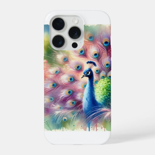 Common Peacock 270624AREF122 - Watercolor iPhoneケース (裏面)