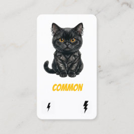 Common Punk Cat-Collector Card-Black Rebel 名刺
