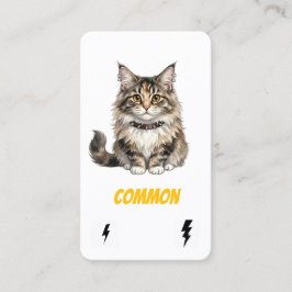 Common Punk Cat-Collector Card-Maine Coon Rebel  名刺