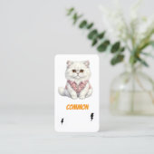 Common Punk Cat-Collector Card-White Rebel 名刺 (スタンド正面)