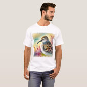 Common Sandpiper 160724AREF232 - Watercolor Tシャツ (正面フル)