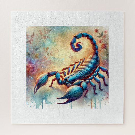 Common scorpion 111024AREF120 - Watercolor ジグソーパズル (縦)