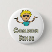 Common Sense 缶バッジ (正面)
