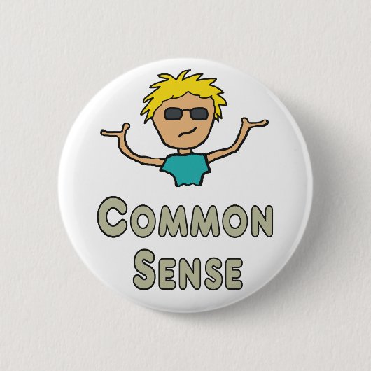 Common Sense 缶バッジ (正面)