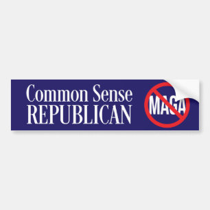 Common Sense GOP /トランプMAGAに対する共和党 バンパーステッカー