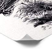 "Common Snipe"ヴィンテージイラストレーション ポスター (角)