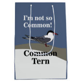 Common Tern Seabird Bird Funny ミディアムペーパーバッグ (裏面)