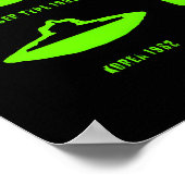 Common UFO Shapes Art Print Sci-Fi Flying Saucer ポスター (角)