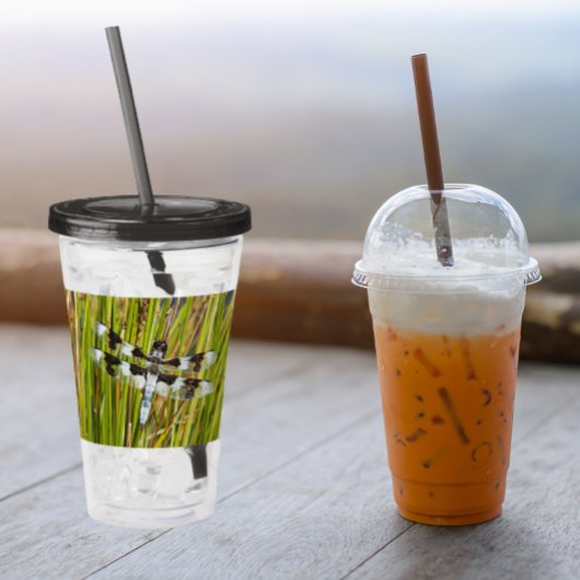 Common Whitetail Skimmer Dragonfly写真 アクリルタンブラー