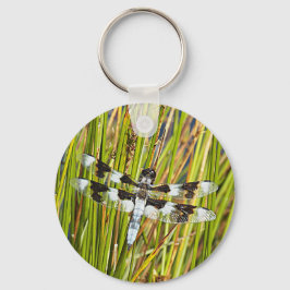 Common Whitetail Skimmer Dragonfly写真 キーホルダー