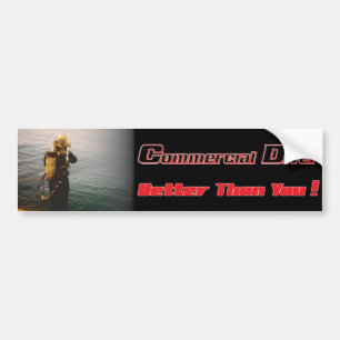 Commrecialのダイバーのsplashin バンパーステッカー