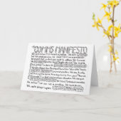 Commsの声明の挨拶状 カード (黄色い花)