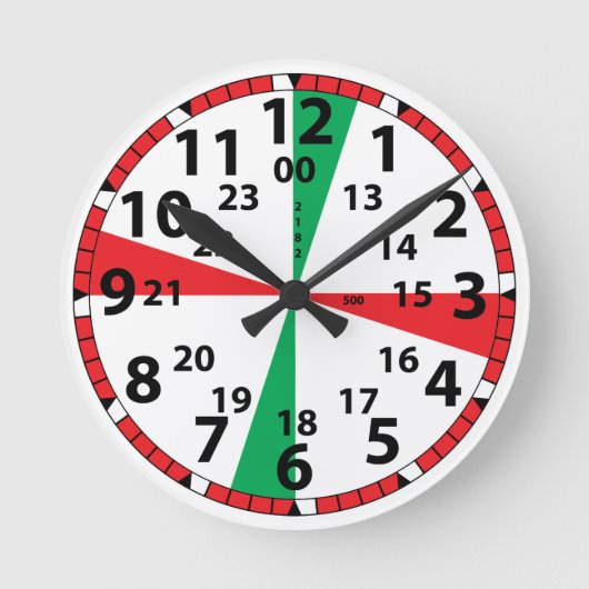 Commsルームクロック ラウンド壁時計 (正面)