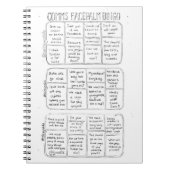 Comms Facepalmのビンゴのメモ帳 ノートブック (正面)