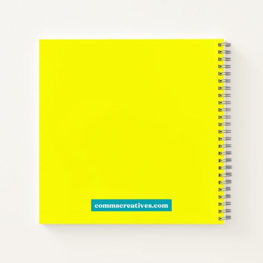 Comms Unicornメモ帳 ノートブック (裏面)