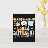 Communication Looks Different For Everyone Speech  カード (黄色い花)