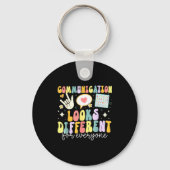 Communication Looks Different For Everyone Speech キーホルダー (正面)