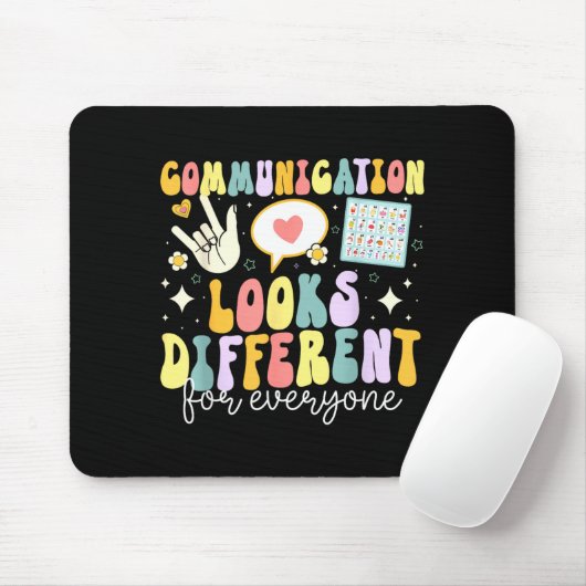 Communication Looks Different For Everyone Speech  マウスパッド (マウス)
