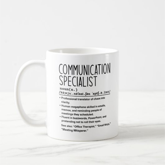 Communication specialist コーヒーマグカップ (左)
