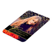 Communionフォトエレガント金ゴールドタイポグラフィグリッター マグネット (左側)