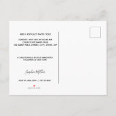 Communionフォトエレガント金ゴールド – はがき招待状 インビテーションポストカード (裏面)